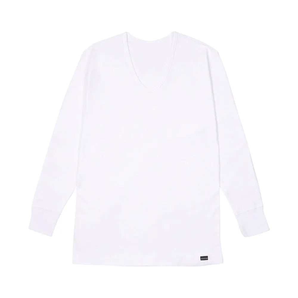 Aquascutum アクアスキュータム 長袖U首 超長綿 スムース - トップス White / LL RENOWNINX ONLINE SHOP