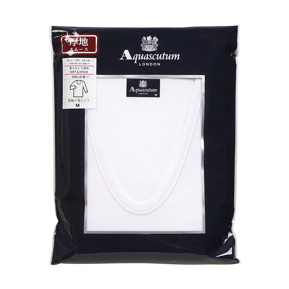 Aquascutum アクアスキュータム 長袖U首 超長綿 スムース - トップス  RENOWNINX ONLINE SHOP
