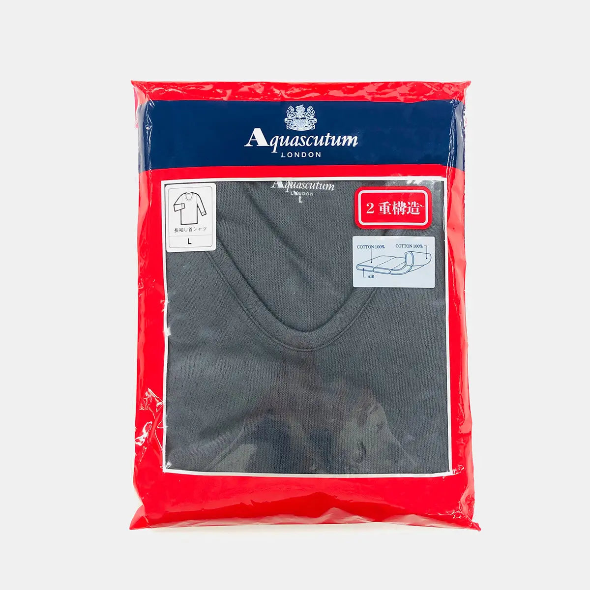 Aquascutum アクアスキュータム インナー 長袖U首 綿接結天竺 - トップス RENOWNINX ONLINE SHOP