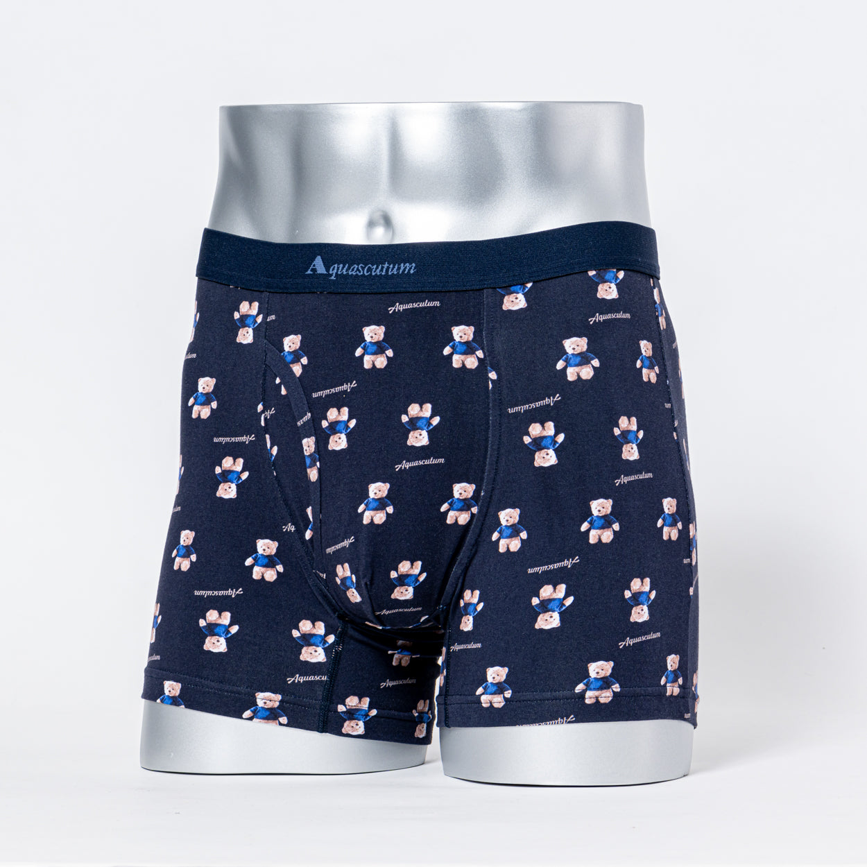 Aquascutum アクアスキュータム ニューライン ボクサー 25FW テディベア - パンツ Navy / LL RENOWNINX ONLINE SHOP