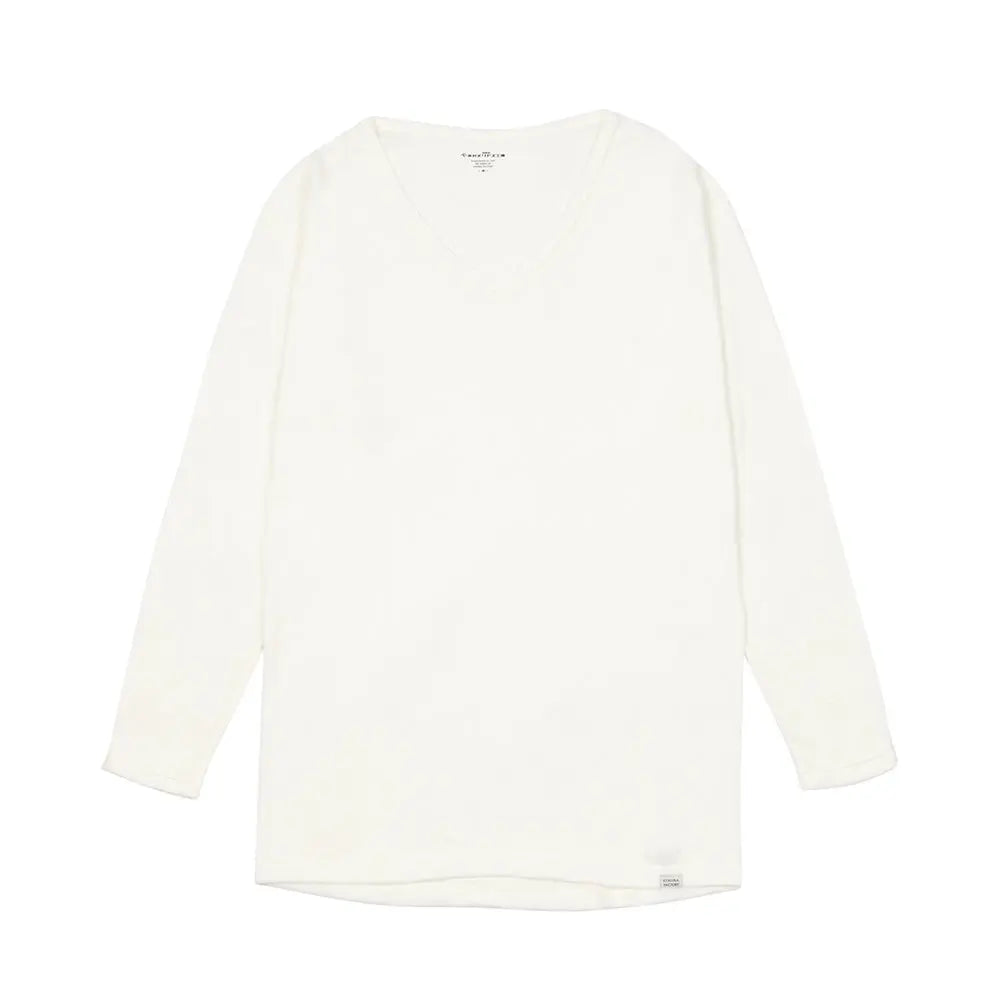 木村メリヤス工場 長袖V首 ソリストヒート - トップス White / L RENOWNINX ONLINE SHOP