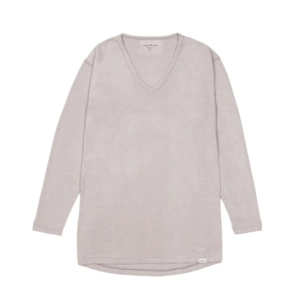 木村メリヤス工場 長袖V首 ソリストヒート - トップス Light Gray / L RENOWNINX ONLINE SHOP