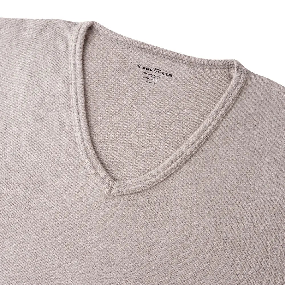 木村メリヤス工場 長袖V首 ソリストヒート - トップス  RENOWNINX ONLINE SHOP