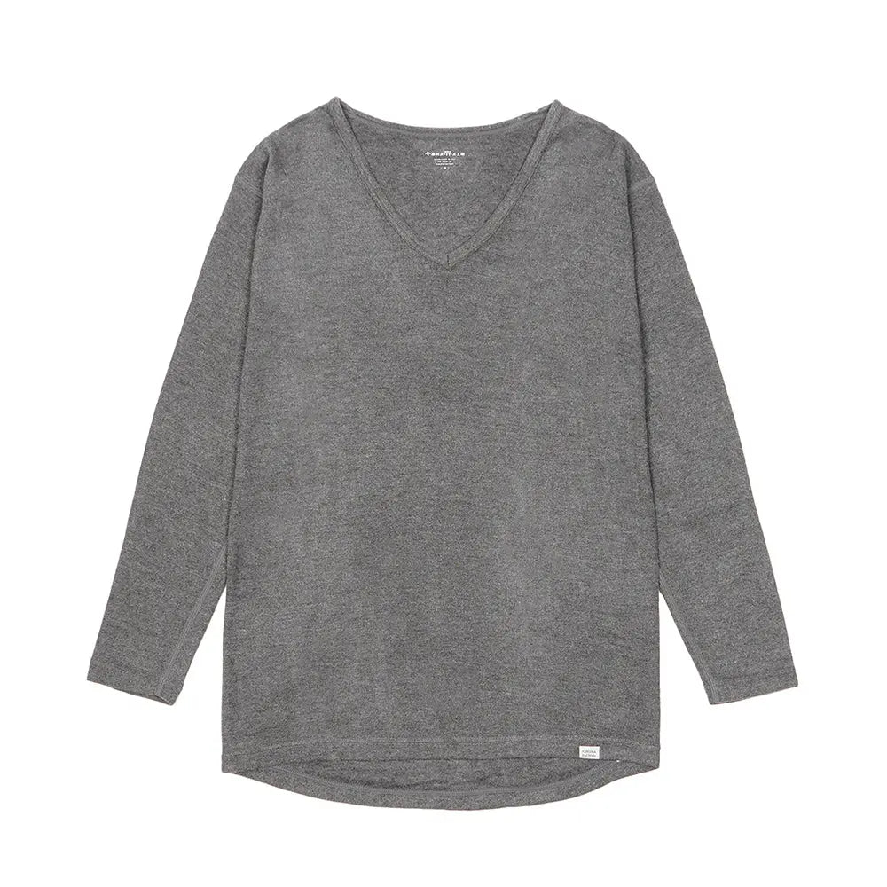 木村メリヤス工場 長袖V首 ソリストヒート - トップス Gray / L RENOWNINX ONLINE SHOP