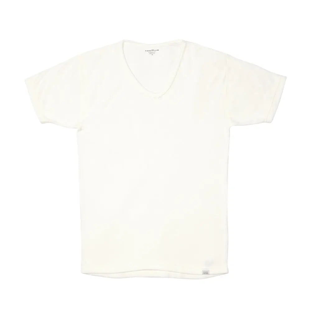 木村メリヤス工場 半袖V首Tシャツ ソリストヒート - トップス White / L RENOWNINX ONLINE SHOP