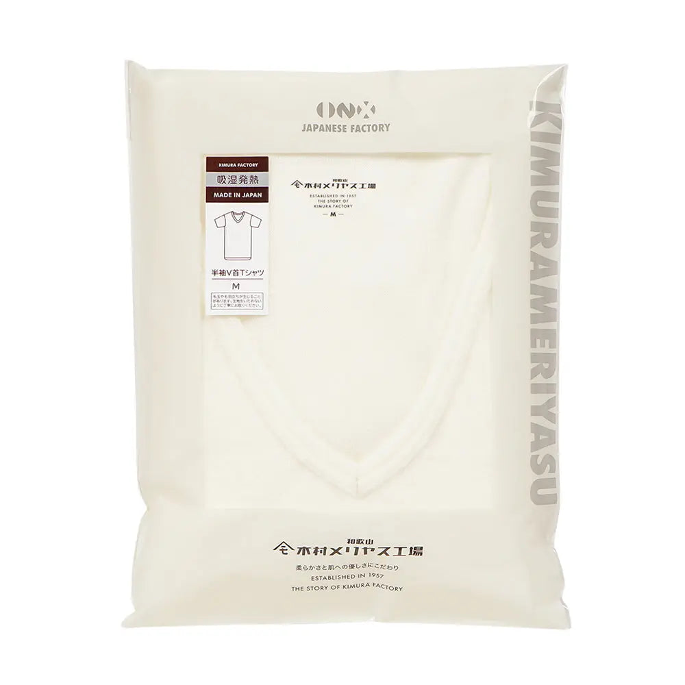 木村メリヤス工場 半袖V首Tシャツ ソリストヒート - トップス  RENOWNINX ONLINE SHOP