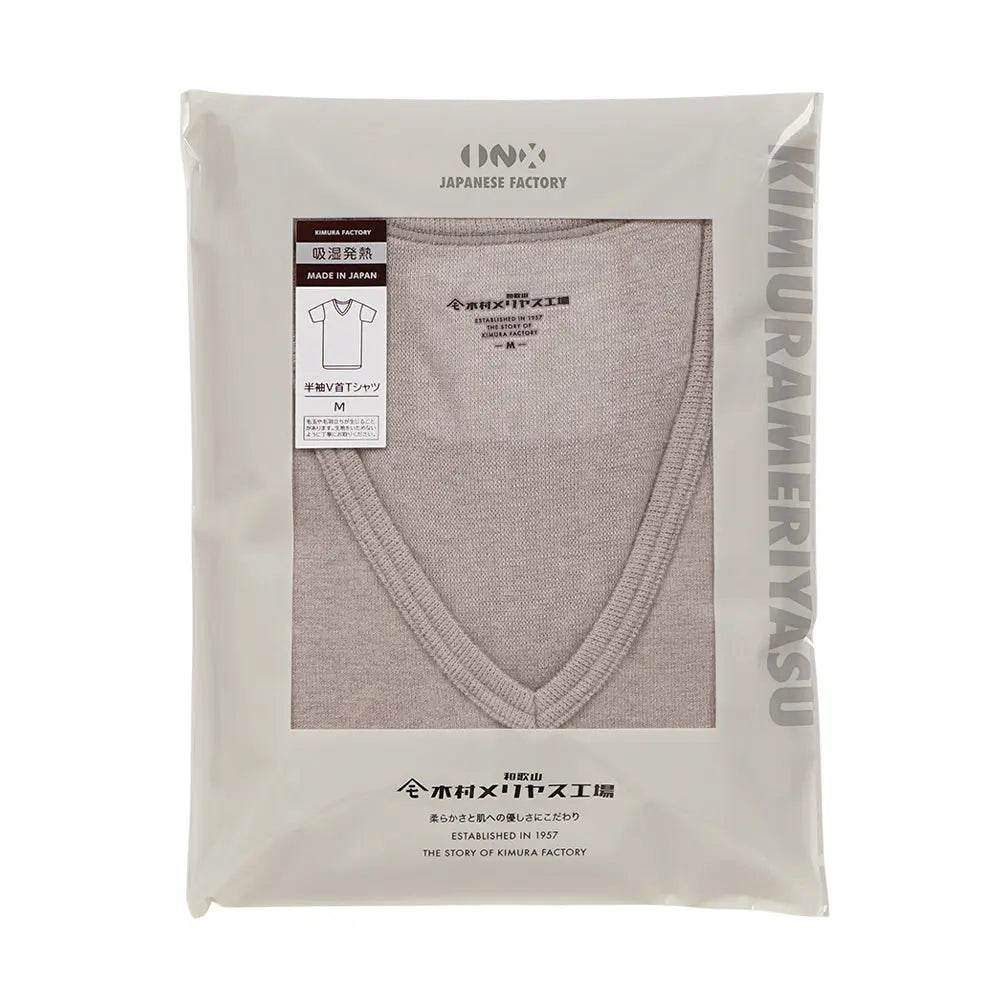 木村メリヤス工場 半袖V首Tシャツ ソリストヒート - トップス  RENOWNINX ONLINE SHOP