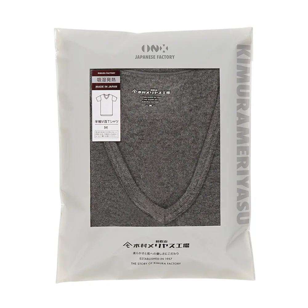 木村メリヤス工場 半袖V首Tシャツ ソリストヒート - トップス  RENOWNINX ONLINE SHOP