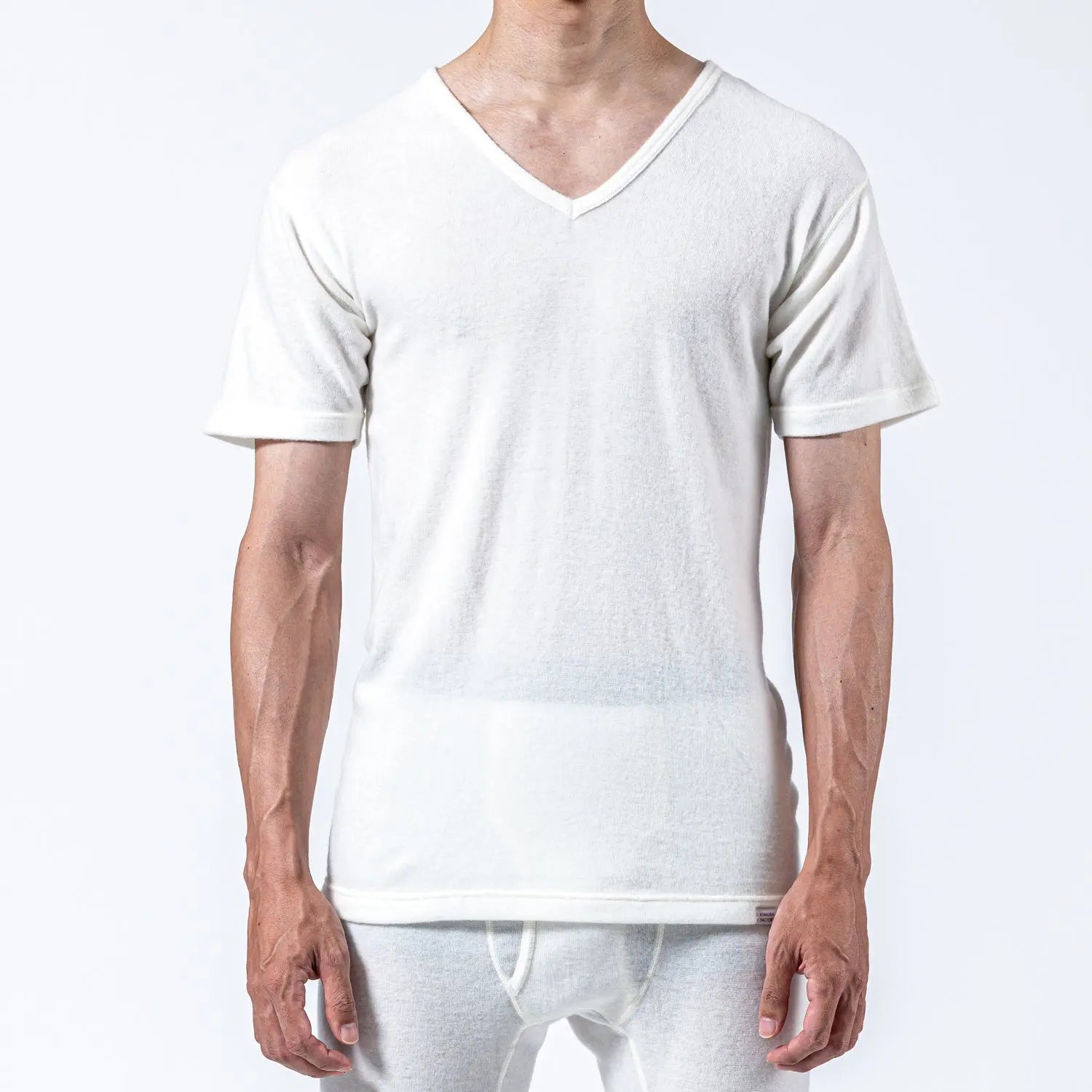 木村メリヤス工場 半袖V首Tシャツ ソリストヒート - トップス  RENOWNINX ONLINE SHOP