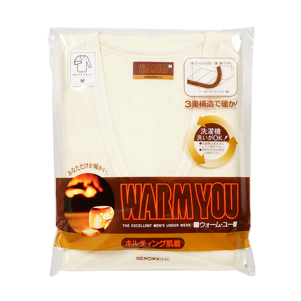 WARM YOU ウォームユー 長袖U首 ウールキルト - トップス  RENOWNINX ONLINE SHOP