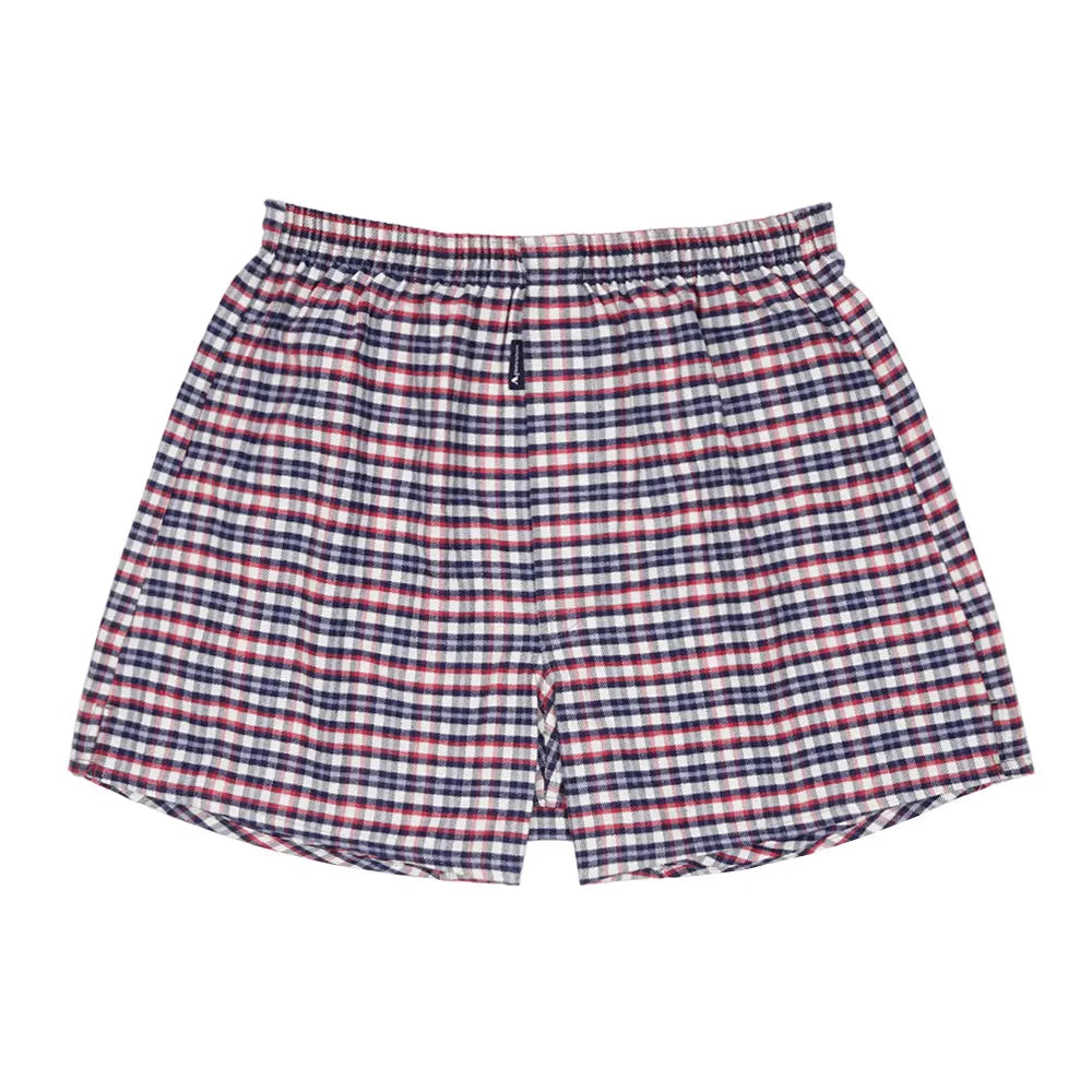 Aquascutum アクアスキュータム 裏打トランクス 24FW ネルチェック - パンツ Red / L RENOWNINX ONLINE SHOP