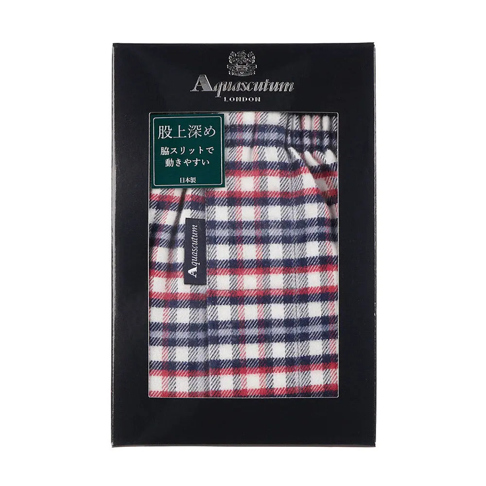 Aquascutum アクアスキュータム 裏打トランクス 24FW ネルチェック - パンツ  RENOWNINX ONLINE SHOP