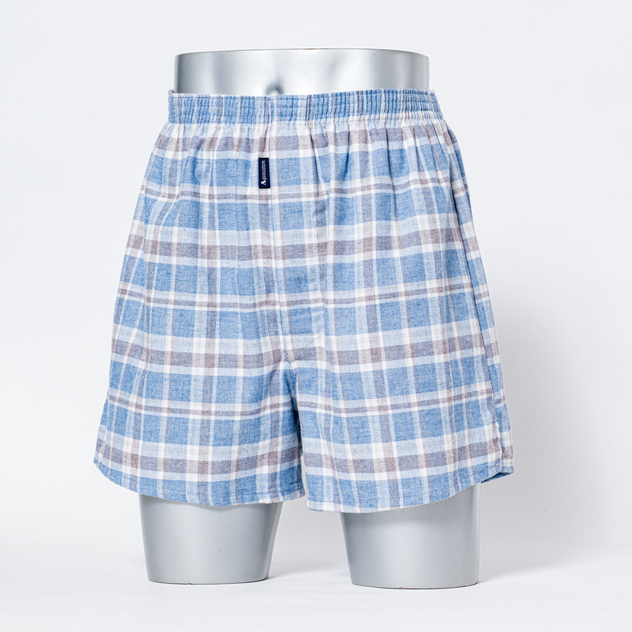 Aquascutum アクアスキュータム 裏打トランクス 25FW 太番ビエラチェック - パンツ Blue / L RENOWNINX ONLINE SHOP