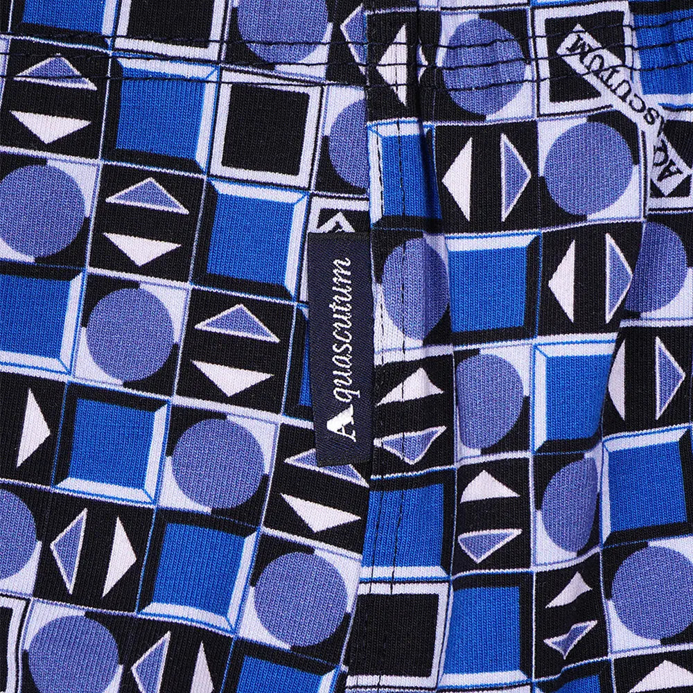Aquascutum アクアスキュータム ボクサー 25S 2本ゴム 幾何バイヤス - パンツ RENOWNINX ONLINE SHOP