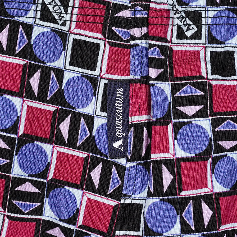 Aquascutum アクアスキュータム ボクサー 25S 2本ゴム 幾何バイヤス - パンツ RENOWNINX ONLINE SHOP