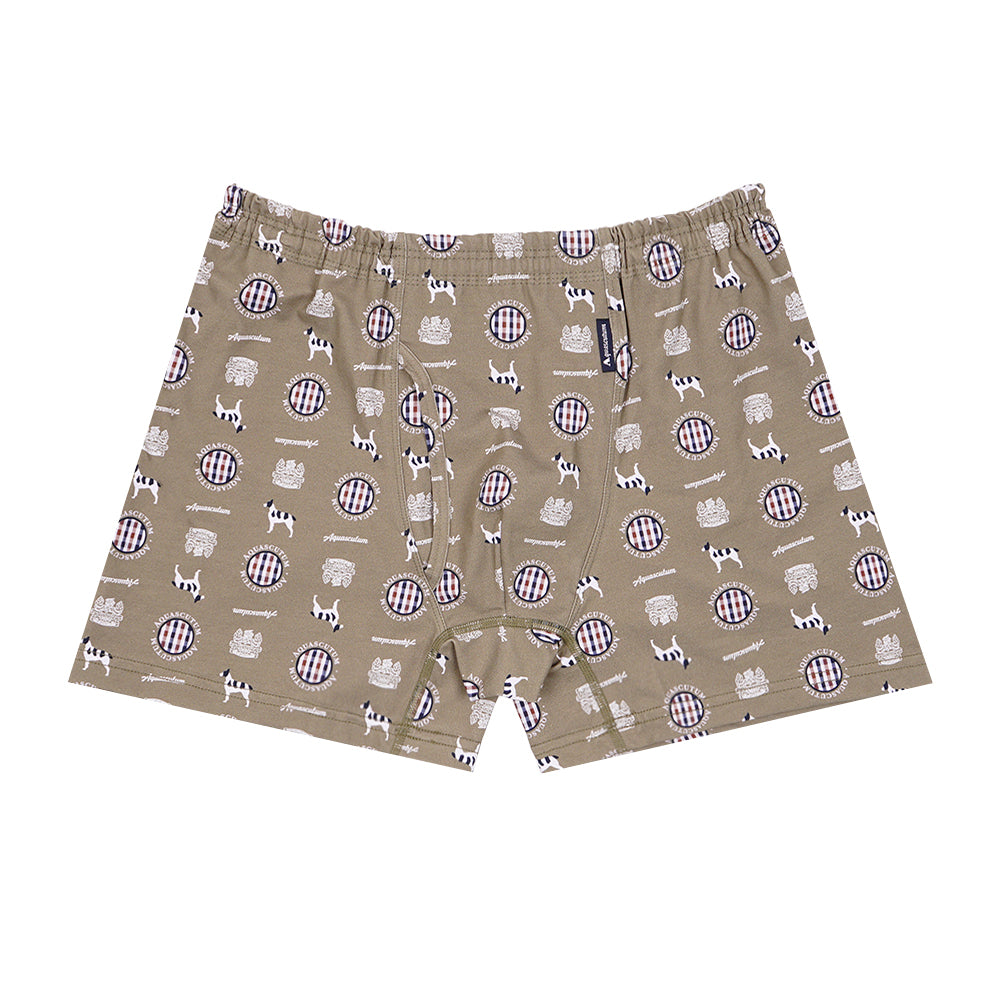 Aquascutum アクアスキュータム ボクサー 25S 2本ゴム AQドッグ - パンツ Green / LL RENOWNINX ONLINE SHOP