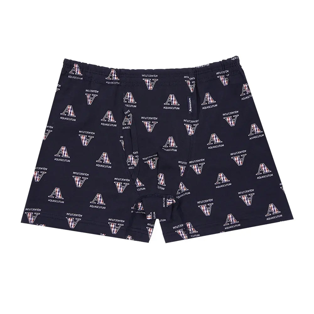 Aquascutum アクアスキュータム ボクサー 25S 2本ゴム Aチェック - パンツ Navy / LL RENOWNINX ONLINE SHOP