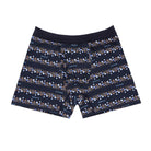 Aquascutum アクアスキュータム ボクサー 25S スパンゴム フラワーボーダー - パンツ Blue / LL RENOWNINX ONLINE SHOP