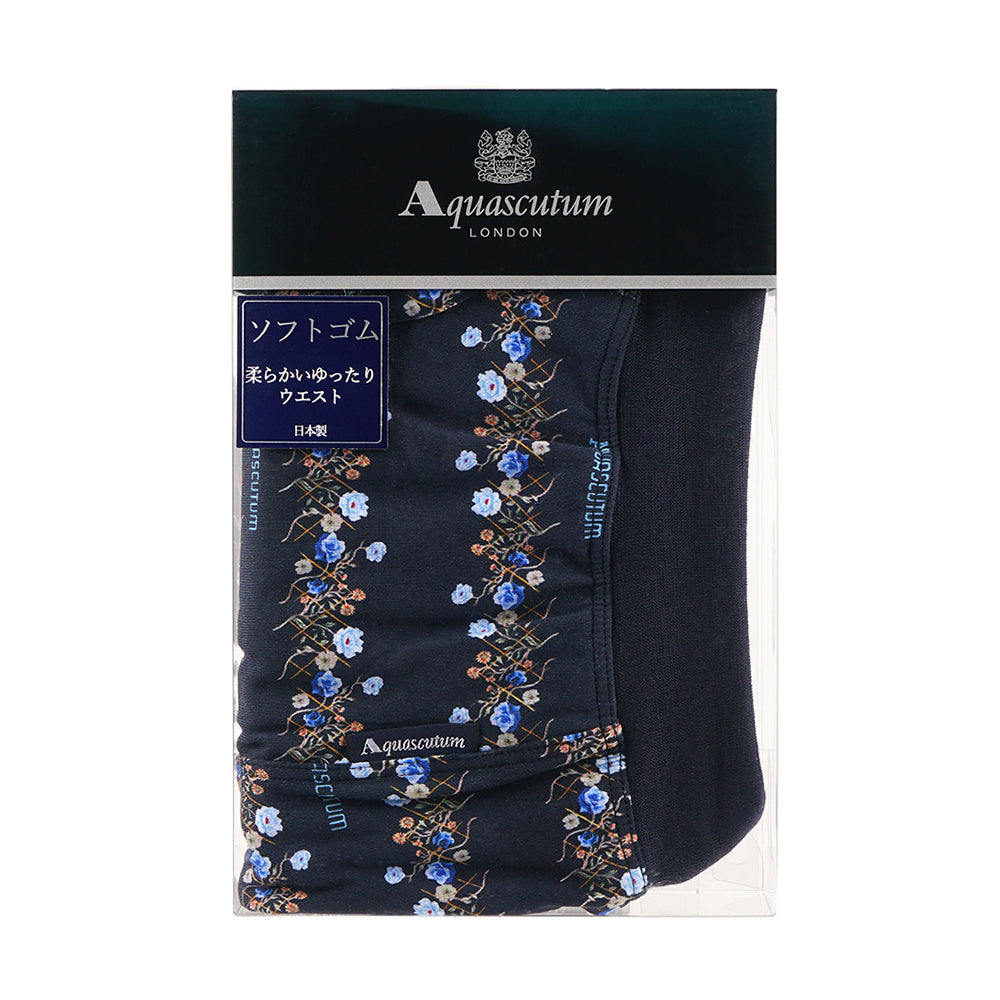 Aquascutum アクアスキュータム ボクサー 25S スパンゴム フラワーボーダー - パンツ  RENOWNINX ONLINE SHOP