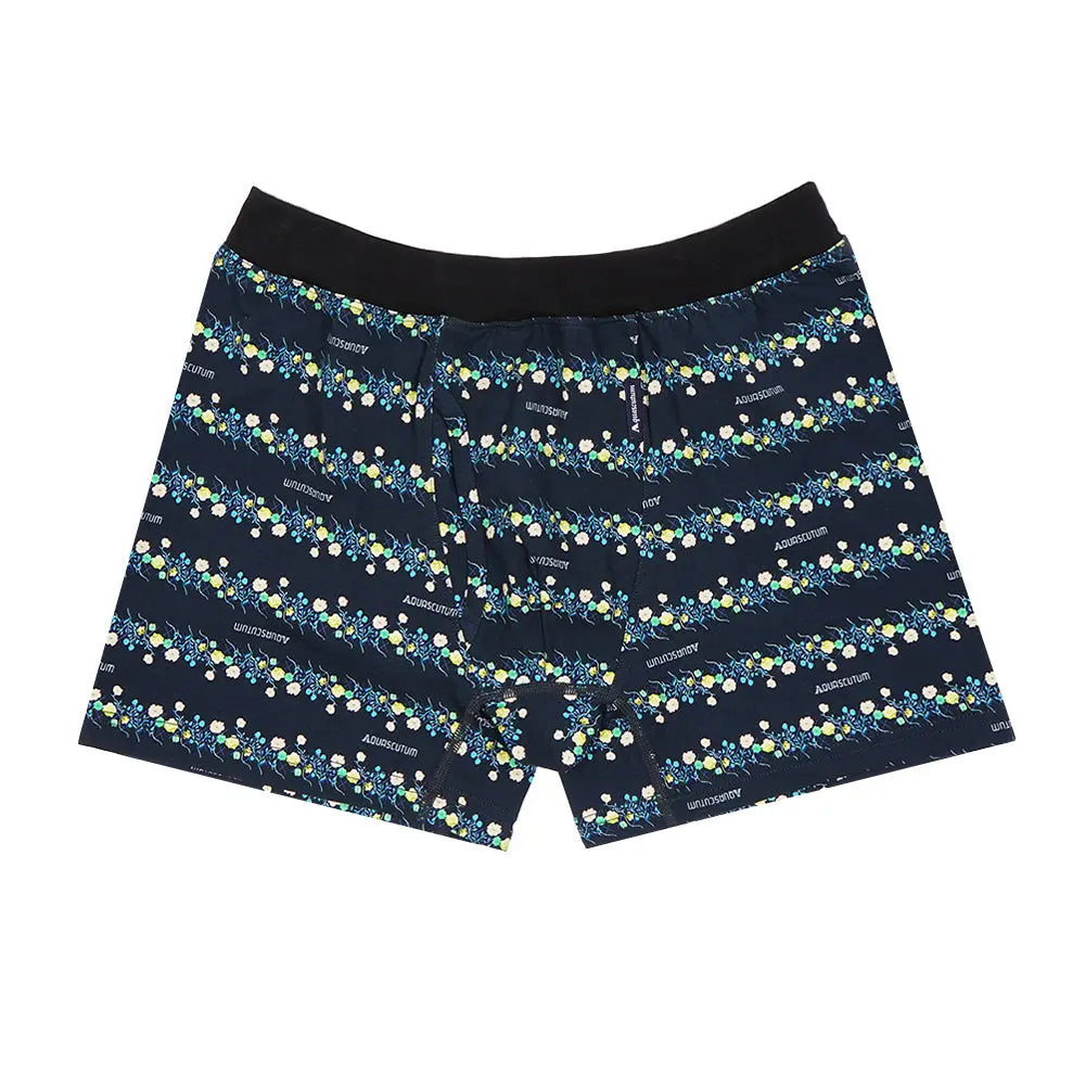 Aquascutum アクアスキュータム ボクサー 25S スパンゴム フラワーボーダー - パンツ Yellow / LL RENOWNINX ONLINE SHOP