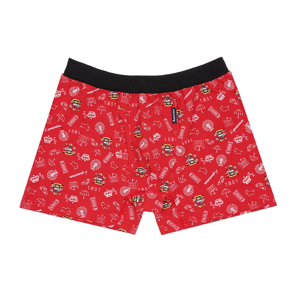Aquascutum アクアスキュータム ボクサー 25S スパンゴム ロンドンアイコン - パンツ Red / LL RENOWNINX ONLINE SHOP