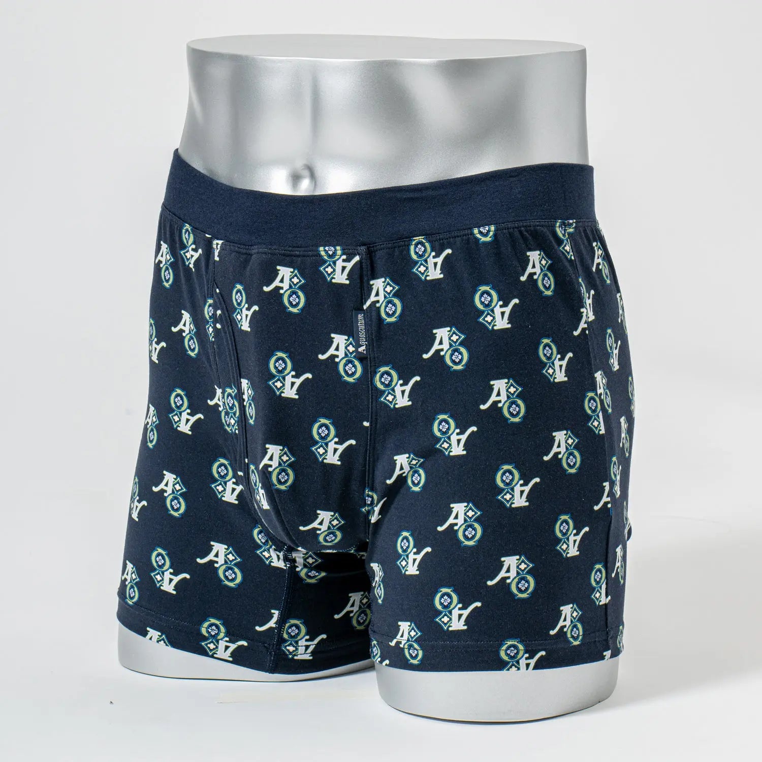 Aquascutum アクアスキュータム ボクサー 25S ウォーターガード スパンゴム モノグラム - パンツ Light Green / LL RENOWNINX ONLINE SHOP