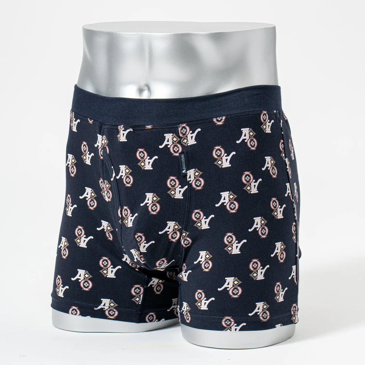 Aquascutum アクアスキュータム ボクサー 25S ウォーターガード スパンゴム モノグラム - パンツ Pink / LL RENOWNINX ONLINE SHOP