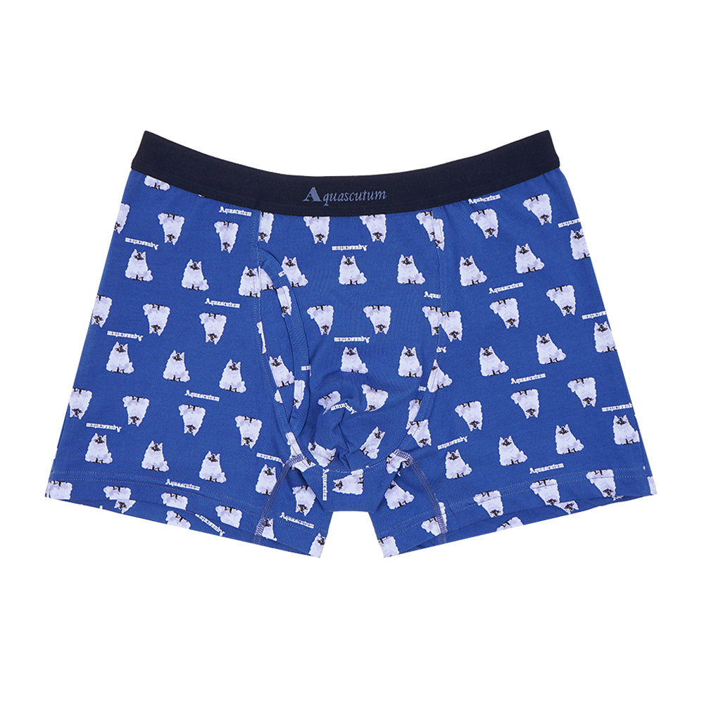 Aquascutum アクアスキュータム ニューライン ボクサー 25S AQキャット - パンツ Navy / L RENOWNINX ONLINE SHOP