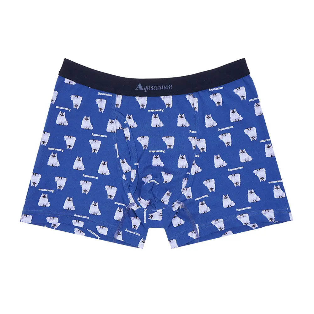 Aquascutum アクアスキュータム ニューライン ボクサー 25S AQキャット - パンツ Navy / L RENOWNINX ONLINE SHOP