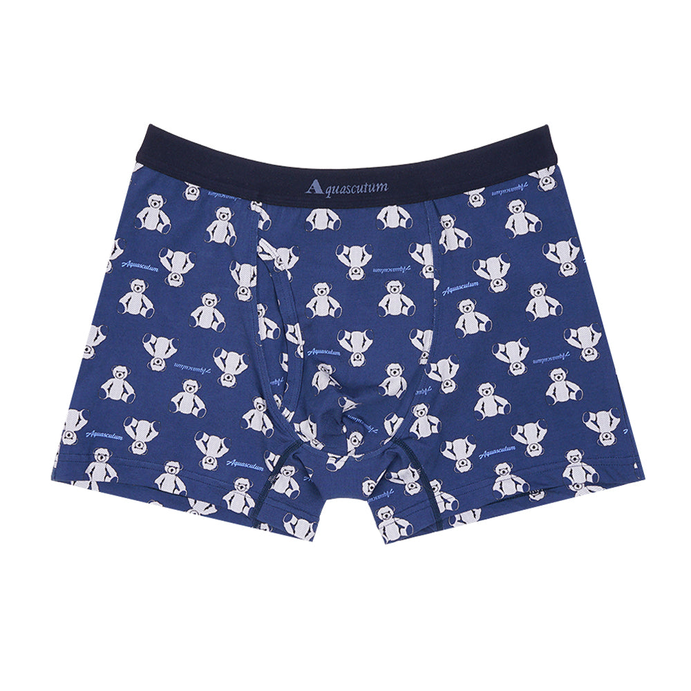 Aquascutum アクアスキュータム ニューライン ボクサー 25S ベア - パンツ Navy / L RENOWNINX ONLINE SHOP
