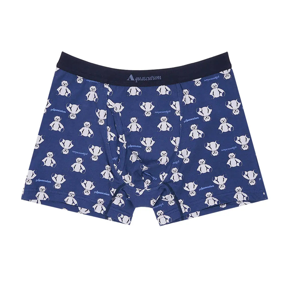 Aquascutum アクアスキュータム ニューライン ボクサー 25S ベア - パンツ Navy / L RENOWNINX ONLINE SHOP