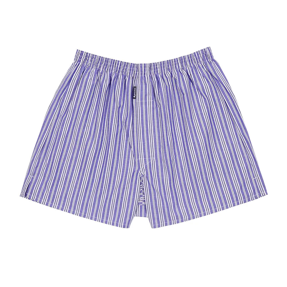 Aquascutum アクアスキュータム トランクス 25S ストライプB 裏打ちゴム - パンツ Sax / LL RENOWNINX ONLINE SHOP