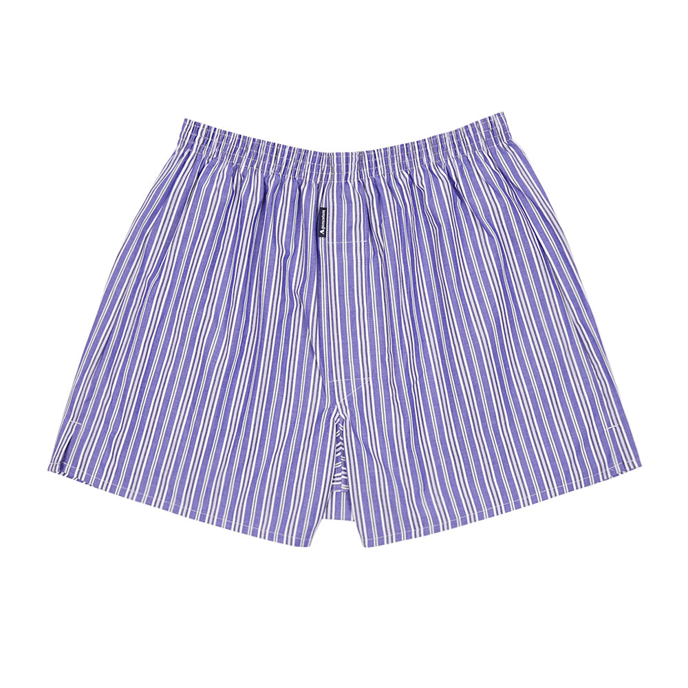 Aquascutum アクアスキュータム トランクス 25S ストライプB 裏打ちゴム - パンツ Sax / LL RENOWNINX ONLINE SHOP