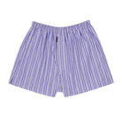 Aquascutum アクアスキュータム トランクス 25S ストライプB 裏打ちゴム - パンツ Sax / LL RENOWNINX ONLINE SHOP