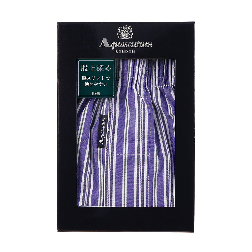 Aquascutum アクアスキュータム トランクス 25S ストライプB 裏打ちゴム - パンツ  RENOWNINX ONLINE SHOP
