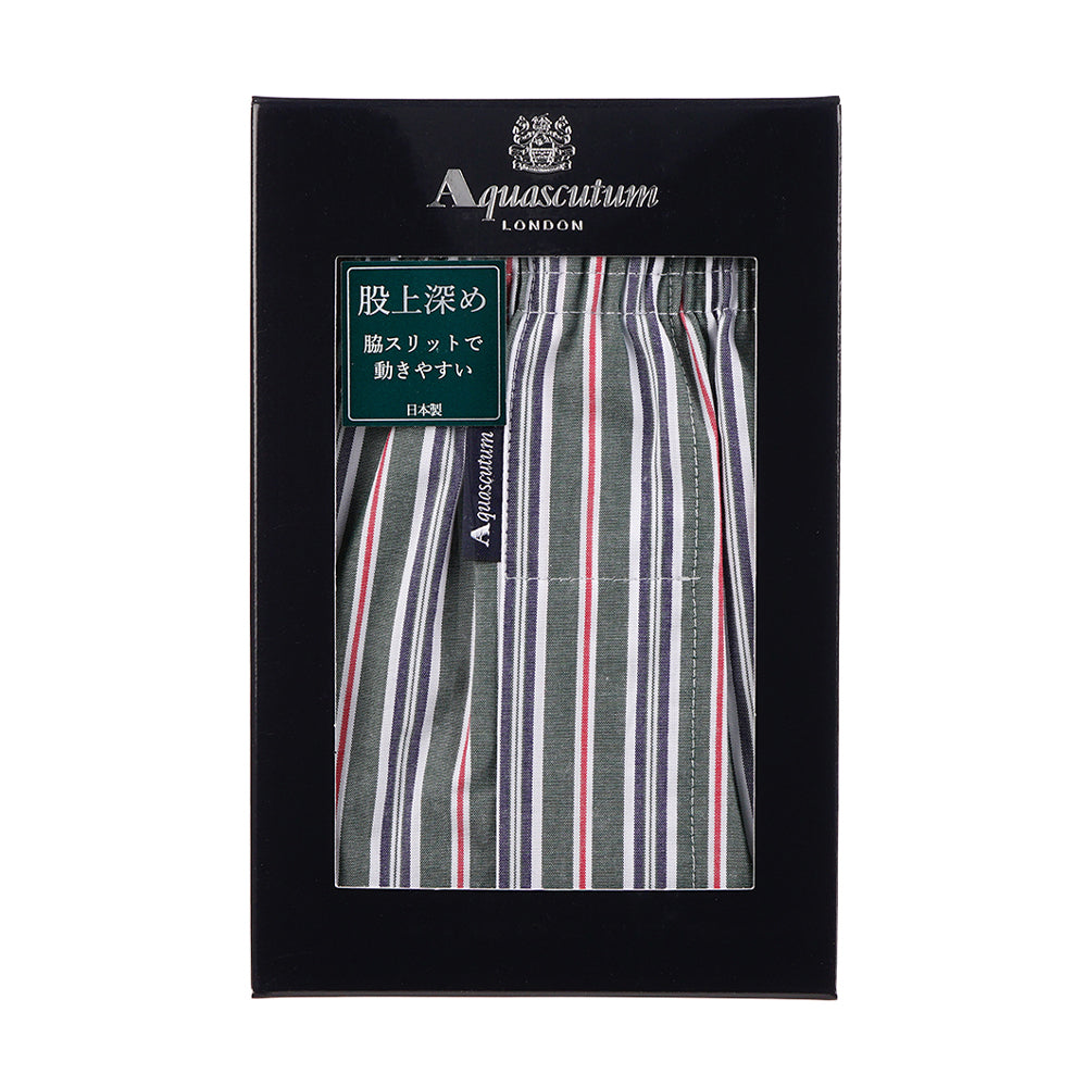 Aquascutum アクアスキュータム トランクス 25S ストライプB 裏打ちゴム - パンツ  RENOWNINX ONLINE SHOP