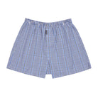 Aquascutum アクアスキュータム トランクス 25S チェックB 裏打ちゴム - パンツ Sax / LL RENOWNINX ONLINE SHOP