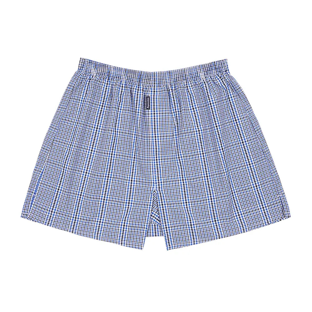Aquascutum アクアスキュータム トランクス 25S チェックB 裏打ちゴム - パンツ Sax / LL RENOWNINX ONLINE SHOP