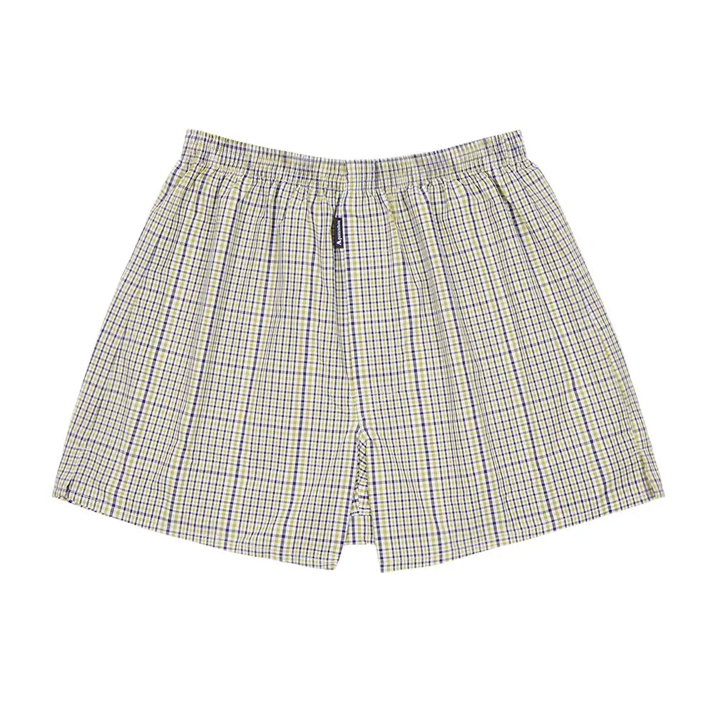 Aquascutum アクアスキュータム トランクス 25S チェックB 裏打ちゴム - パンツ Light Green / LL RENOWNINX ONLINE SHOP