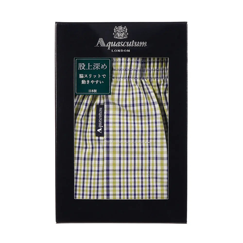 Aquascutum アクアスキュータム トランクス 25S チェックB 裏打ちゴム - パンツ RENOWNINX ONLINE SHOP