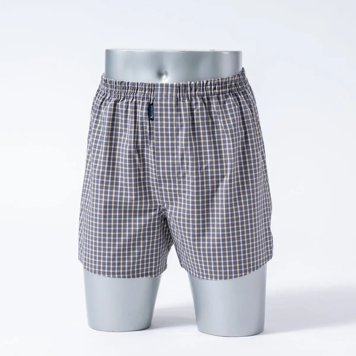 Aquascutum アクアスキュータム トランクス 25SチェックC 2本ゴム - パンツ Charcoal Gray / LL RENOWNINX ONLINE SHOP