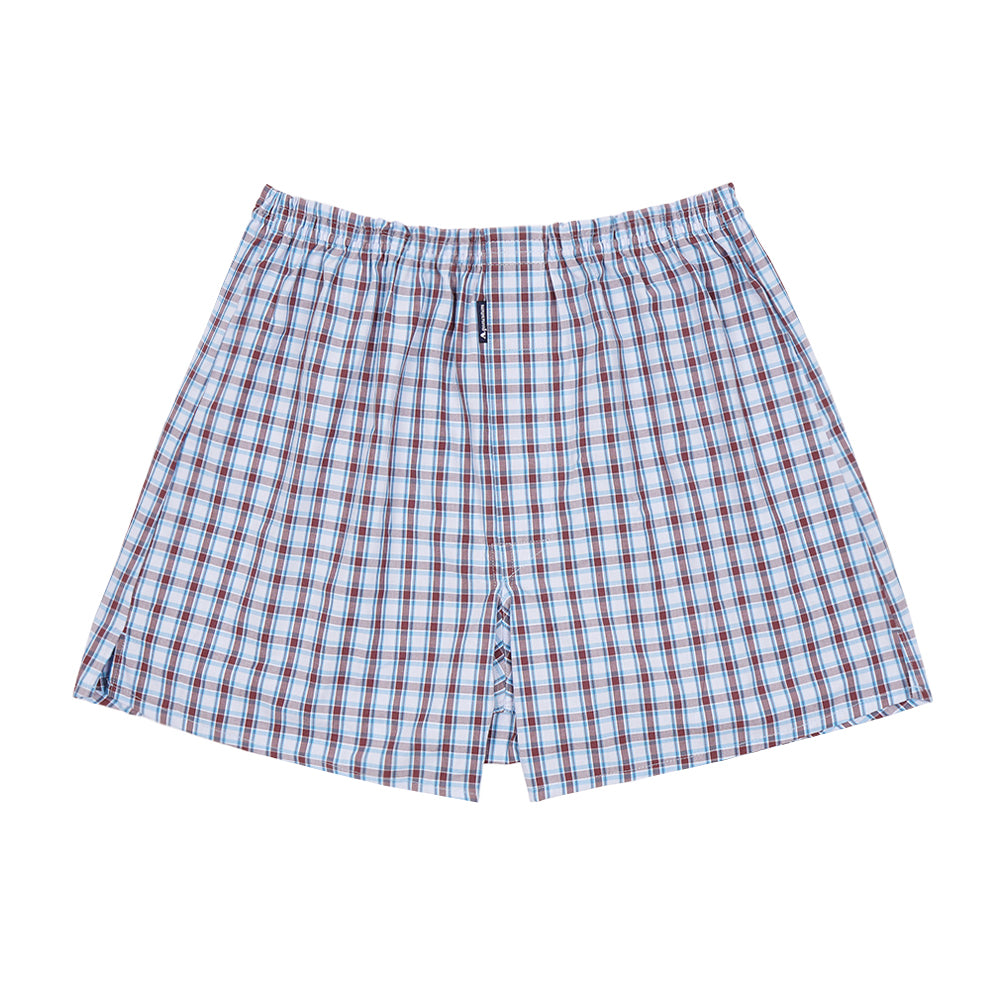 Aquascutum アクアスキュータム トランクス 25S チェックD 2本ゴム - パンツ Sax / LL RENOWNINX ONLINE SHOP