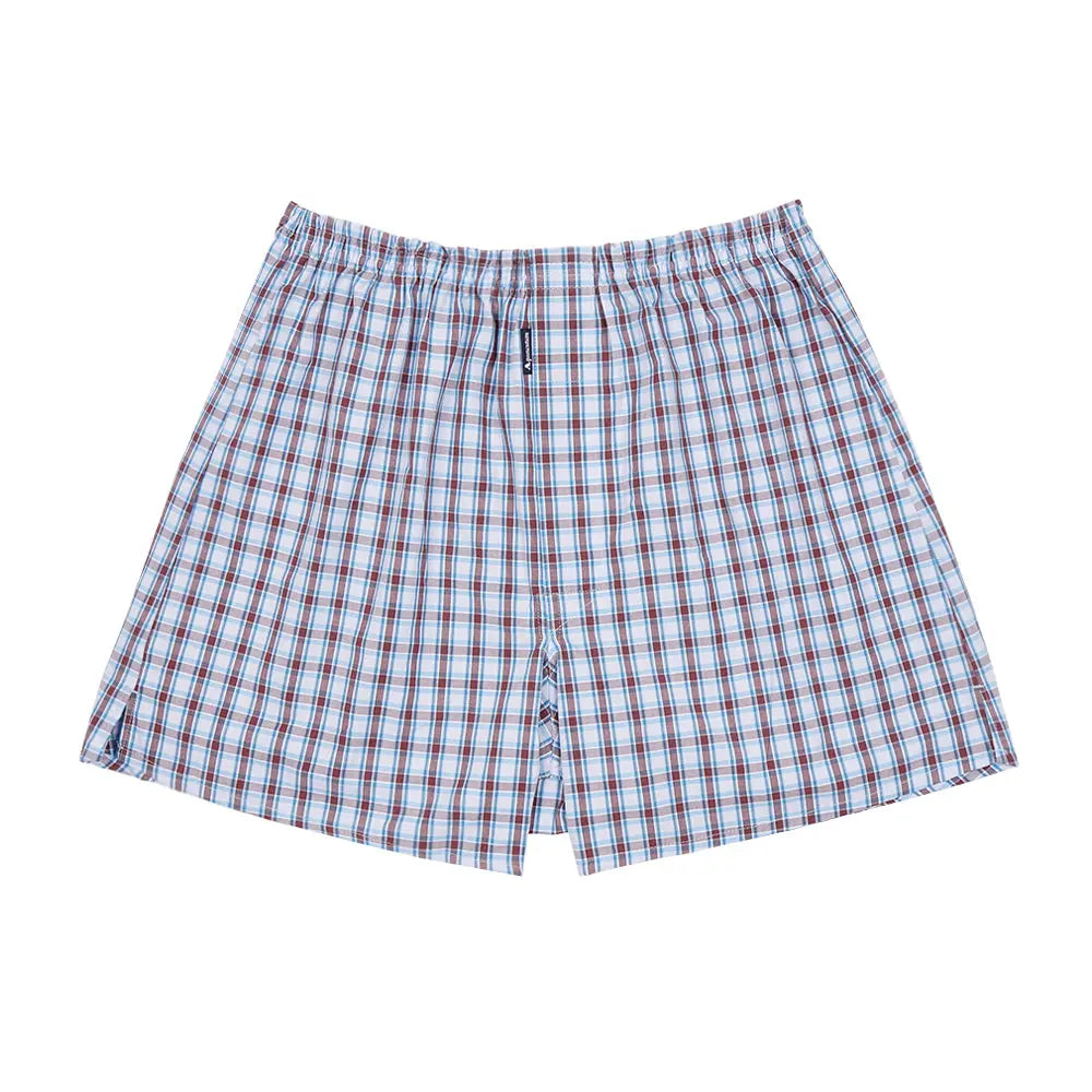 Aquascutum アクアスキュータム トランクス 25S チェックD 2本ゴム - パンツ Sax / LL RENOWNINX ONLINE SHOP