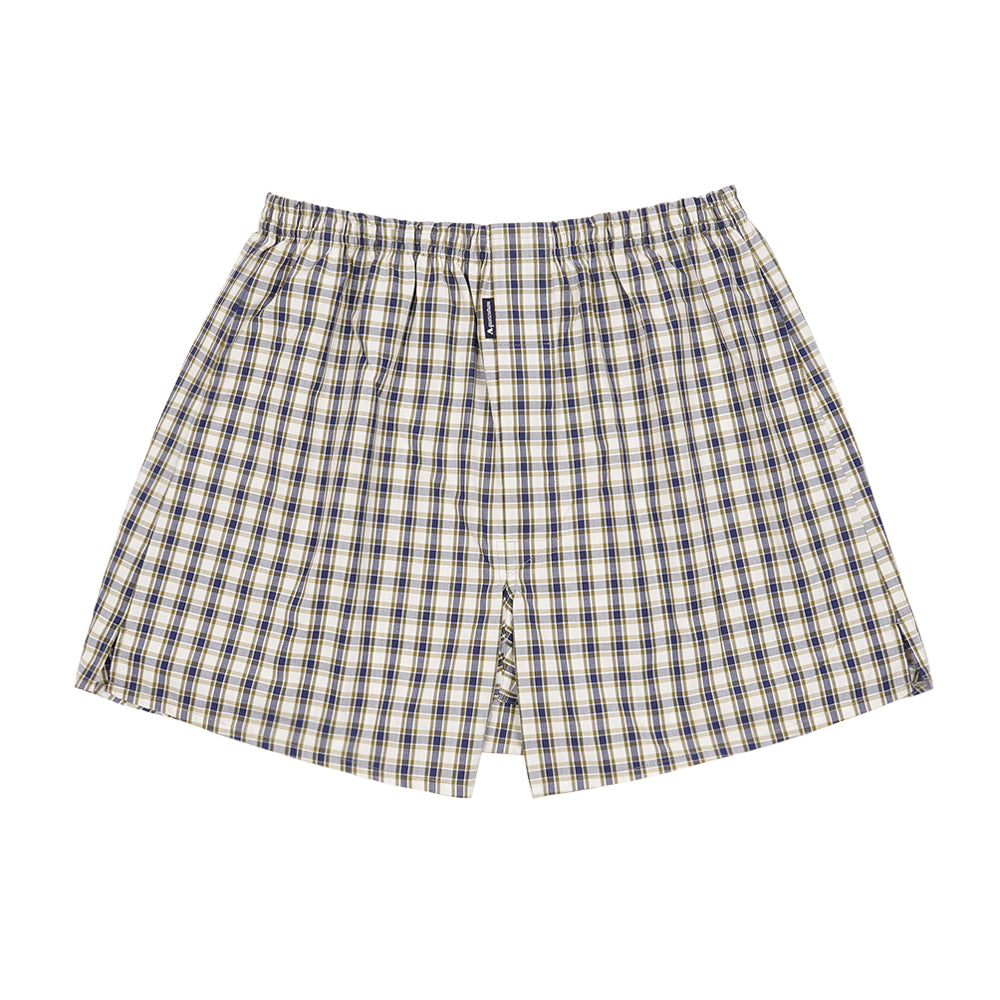 Aquascutum アクアスキュータム トランクス 25S チェックD 2本ゴム - パンツ Light Green / LL RENOWNINX ONLINE SHOP
