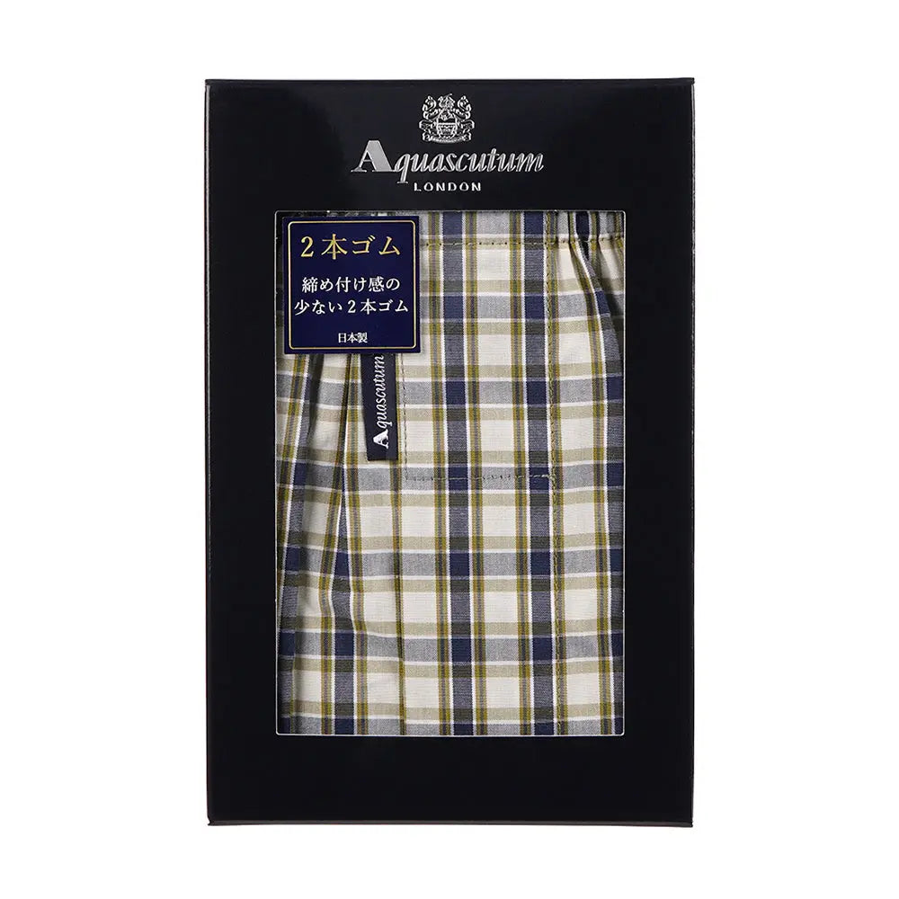 Aquascutum アクアスキュータム トランクス 25S チェックD 2本ゴム - パンツ RENOWNINX ONLINE SHOP