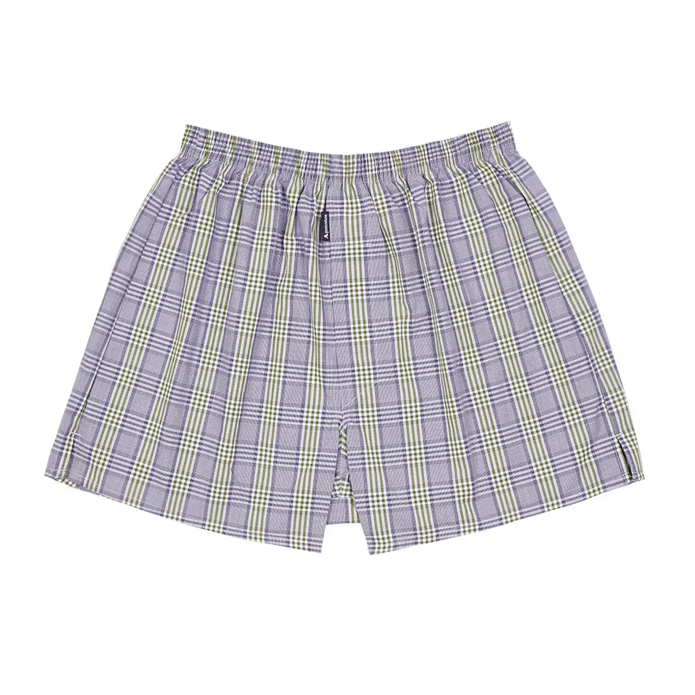 Aquascutum アクアスキュータム トランクス 25S チェックF 裏打ちゴム - パンツ Navy / LL RENOWNINX ONLINE SHOP