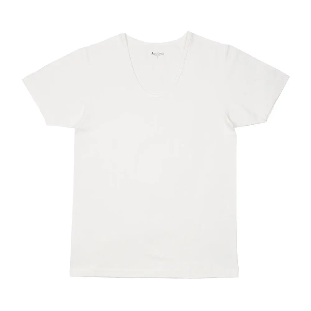 Aquascutum アクアスキュータム 和紙 半袖U首シャツ - トップス White / LL RENOWNINX ONLINE SHOP