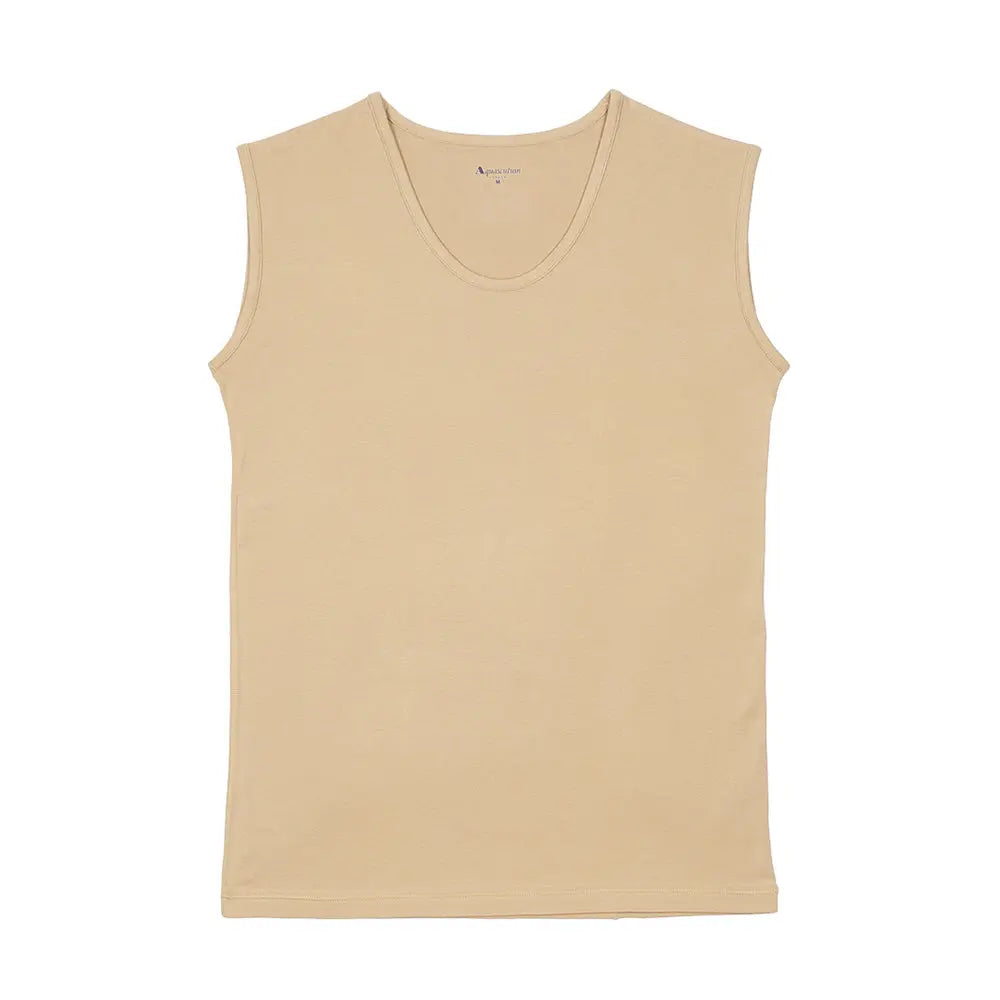 Aquascutum アクアスキュータム 和紙 U首スリーブレスシャツ - トップス Beige / L RENOWNINX ONLINE SHOP