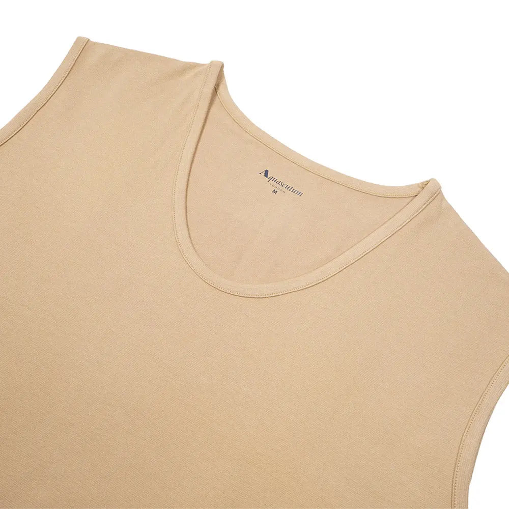 Aquascutum アクアスキュータム 和紙 U首スリーブレスシャツ - トップス RENOWNINX ONLINE SHOP