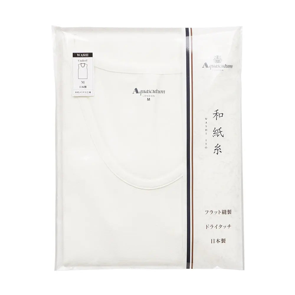 Aquascutum アクアスキュータム 和紙 U首スリーブレスシャツ - トップス RENOWNINX ONLINE SHOP